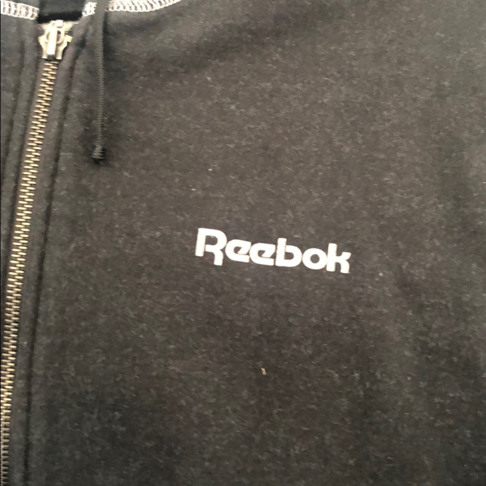 Grey Reebok hoodie